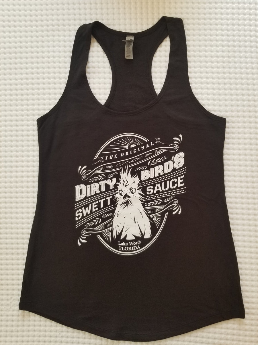 Women's Black Racerback Tank Top – Dirty Bird Sauce
